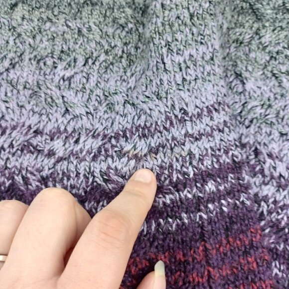 J. Jill Striped Sweater Cardigan Multicolor Women's XS Knit Longline Oversized - Picture 8 of 10